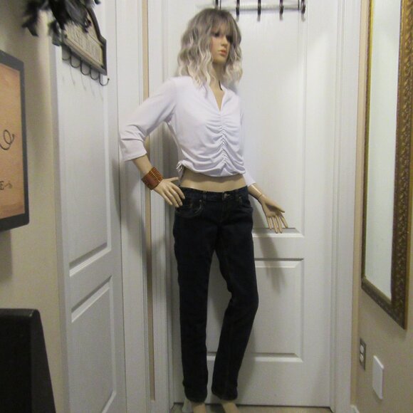 Ladies Blue Jeans Jacob Connexion Stretch Size 28 - Picture 1 of 15